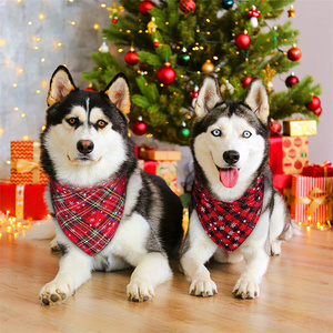 <b>Christmas</b> Reindeer <b>Bandana</b> Festive Pet <b>Dog</b> Scarf Custom Printed Holiday Neckwear Wholesale - Product Image 5