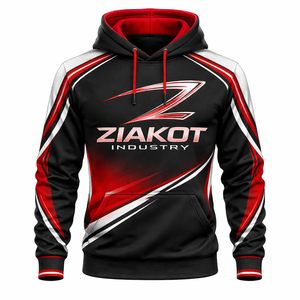 Fabricante de sudaderas con capucha, sudaderas casuales de algodón con bordado y cremallera, sudaderas gruesas para hombre, industria Ziakot - Product Image 6