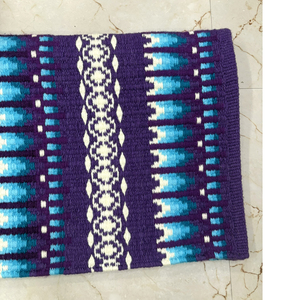Manta de Lana de Primera Calidad para Espectáculos Ecuestres, Color Morado, Hecha a Mano, Mezcla de Lana, Contorneada, para Montar a Caballo - Product Image 3