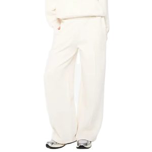 Pantalones de lona de pierna ancha para mujer con logotipo personalizado, de corte holgado, largos, casuales de invierno, ecológicos y de talla grande. - Product Image 1