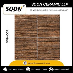 Mármol Negro Rubí Sólido Brillante, Porcelana Pulida de 8.5mm de Grosor, Baja Absorción de Agua, Resistente al Desgaste, Adhesivo Moderno, Baldosa de 600x600mm - Product Image 3