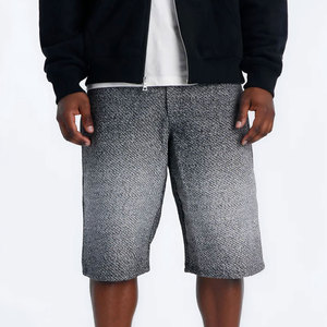 Shorts en jean d'été personnalisés de haute qualité pour hommes, avec broderie appliquée, coupe skinny - Product Image 1