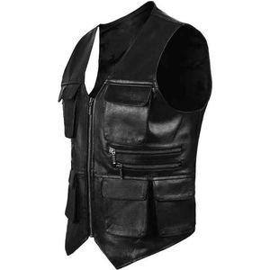 Chaleco de cuero para motocicleta, impermeable, para hombre, estilo racing, precio al por mayor. - Product Image 3