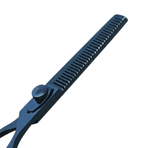 Professional Hair Thinning Blue <b>Shears</b> 7.5 Inch Plasma Coated Stainless Steel Barber Thinning Scissors Texturizing Salon <b>Tool</b> - Product Image 4