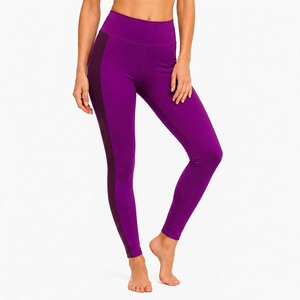 High Waist Knitted Eco-Friendly Yoga <b>Leggings</b> Breathable Stretch <b>Workout</b> Tights Quick Dry Full Length 180g <b>Pockets</b> Activewear - Product Image 5