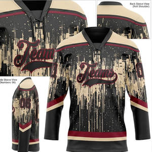 Jersey de Hockey sobre Hielo Sublimado con Bajo MOQ, Uniforme de Equipo Impreso, Ropa Deportiva Ligera y Duradera - Product Image 3