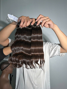 Pelucas de cabello Remy vietnamita crudo Paquetes de cabello ondulado Trama doble Proveedor mayorista directo de fábrica Cabello sin procesar de alta calidad - Product Image 5