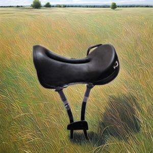 Silla de montar de cuero sintético para equitación de resistencia TI101OA056, estilo inglés, ligera, personalizada, para carreras, con armazón de madera. - Product Image 3