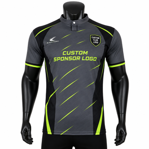 Conjunto de Camiseta de Fútbol Personalizada para Hombre, Sublimada, de Secado Rápido, Cuello Redondo, Manga Corta, Uniforme para Adultos, Raglán - Product Image 4