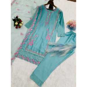 Conjunto de Traje de Fiesta para Mujer de Diseñador con Bordado de Hilo y Lentejuelas - Product Image 3