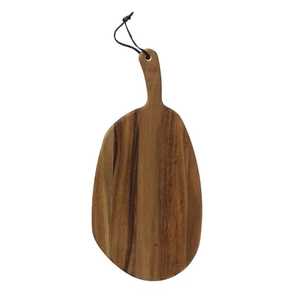 Tabla de servir rectangular de madera de acacia, duradera, antibacteriana, plegable, ligera, con asa lateral, elegante bandeja para charcutería y queso - Product Image 3