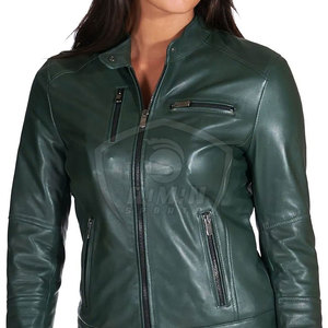 Veste en cuir pour femme respirante et chaude pour l'hiver, fermeture éclair, style décontracté, à prix raisonnable - Product Image 6
