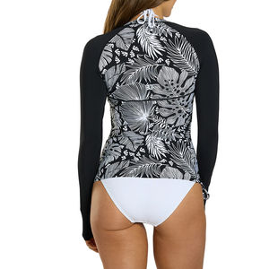 Camiseta de Protección Solar Personalizable de Alta Calidad para Mujer, Manga Larga, para Natación y Gimnasio, Cuello Redondo, Ajuste Delgado - Product Image 2