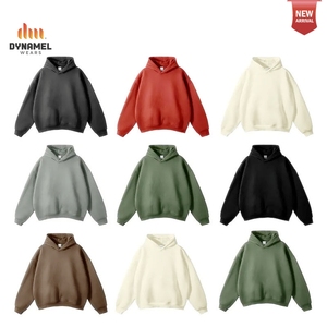 Sudadera con Capucha Extra Grande para Hombre Dynamel Wears, Color Gris Claro Sólido, Sudadera Informal con Bolsillo Canguro - Product Image 2