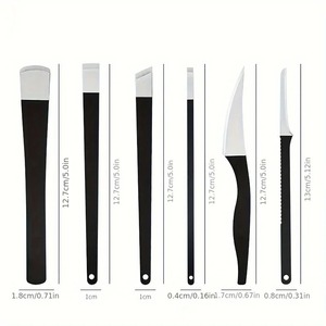 Kit de soins des pieds en acier inoxydable, couteau exfoliant aiguisé et grattoir lissant pour les pieds, coupe-ongles incarnés, éliminateur de peaux mortes - Product Image 4