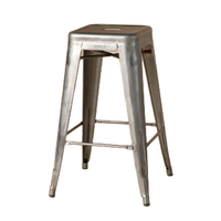 Lite Tabouret de bar portable au design polyvalent Tabouret en métal sans dos à hauteur de bar