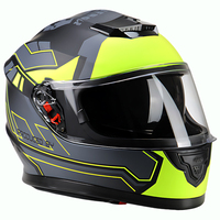 Vente directe d'usine, casque de moto intégral, casque de motocross, coque en ABS, casque de moto