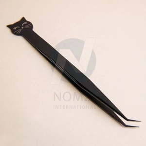 2024 Logo personnalisé impression pince à cils en acier inoxydable haute nouvelle conception Kitty Volume cils durable cils pointus - Product Image 4