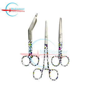 ชุดกรรไกรพยาบาล 3 ชิ้น กรรไกรพยาบาลแบบหลายจุด 5 นิ้ว กรรไกรตัดผ้าพันแผล 5.5 นิ้ว คีมหนีบหลอดเลือดตรง 6 นิ้ว ทำจากสแตนเลส - Product Image 5