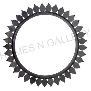 New Luxury Design Metal Iron Living Room Decorative Black Matt Metal Mirror <b>Frame</b> At Cheap Price From Indian Manufacturers - Product Image 2
