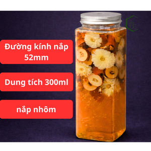 500ml Square PET <b>Plastic</b> Bottle with 52mm Aluminum Screw Cap OEM Juice Tea Coffee Beverage Food <b>Packaging</b> From Vietnam - Product Image 6