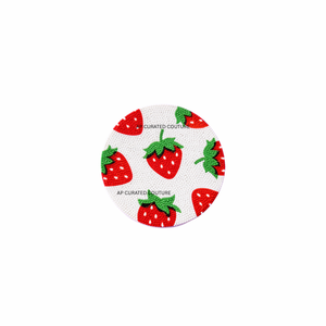 Sous-verres en perles de fraises faits à la main, derniers sous-verres promotionnels écologiques, sous-verres décoratifs pour table. - Product Image 1