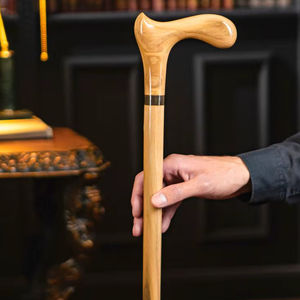 Bastón Plegable Natural con Mango de Madera, Agarre Ergonómico Suave, Bastones Ajustables para Caminar, para Hombres y Mujeres - Product Image 1