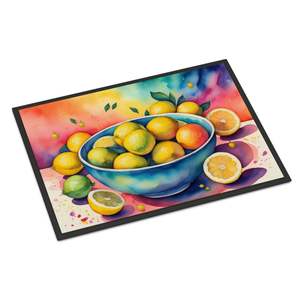 Colorful Lemons Non-Slip Indoor/Outdoor <b>Doormat</b> Washable Low Pile 24H X 36W for Entryway or Front Door - Product Image 1