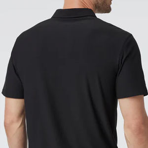 Camiseta con Cuello Camisero y Logotipo Bordado, Diseño de Color Sólido, Camiseta Casual para Hombre con Logotipo Personalizado, Camiseta Premium para Hombre - Product Image 6
