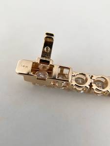 Pulsera de tenis unisex chapada en oro de 18 quilates con diamantes cultivados en laboratorio, corte brillante redondo, certificado IGI, color D, joyería clásica para regalo de boda - Product Image 2