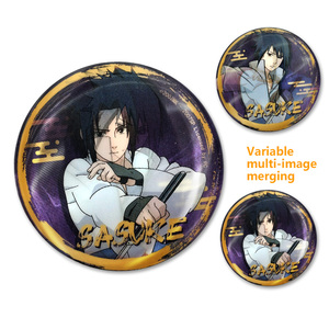 Llavero de acrílico lenticular personalizado al por mayor con diseño de dibujos animados, creativo, con mecanismo de carrusel, balancín y arena movediza ensamblada con resorte - Product Image 5