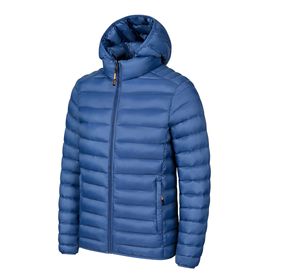 New Men's Lightweight Polyester <b>Fleece</b> Puffer <b>Jacket</b> for Winter-Breathable Casual <b>Jacket</b> Multiple Colors Stand-Up Collar Hooded - Product Image 5