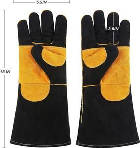 Guantes de Trabajo de Cuero Vintage Transpirables para Uso en Exteriores en las Cuatro Estaciones con Detección de Pinchazos - Product Image 1