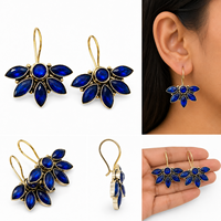 Boucles d'oreilles clous tendance en laiton oxydé plaqué argent antique pour femmes, serties de coquillages, design amoureux, vente en gros |   Cadeau |