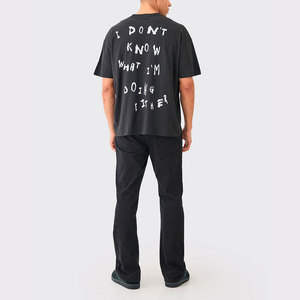 Chemise à manches longues pour homme, 100% coton, tendance, durable, confortable, col rond, vêtements de fitness pour un style décontracté au quotidien - Product Image 5