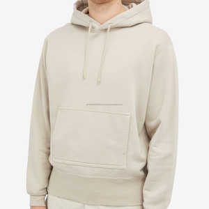 Sweat à capuche personnalisé pour hommes Puff Printing logo Streetwear pull boxy fit vintage sweat à capuche court pour hommes - Product Image 5