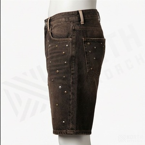 Shorts de Mezclilla de Primera Calidad para Hombre, Diseño Personalizado, 100% Algodón, Transpirables, los Mejores Shorts de Mezclilla para Hombre - Product Image 3
