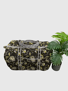 Sac de voyage à motif floral avec fermeture éclair, grande capacité, en tissu, style week-end - Product Image 1