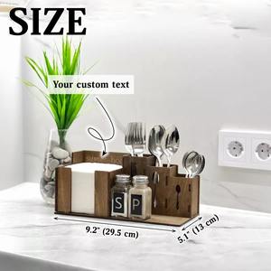 Organisateur de couverts élégant avec porte-cuillères, idéal pour les cafés, restaurants, tables d'hôtel, événements et service à table. - Product Image 6