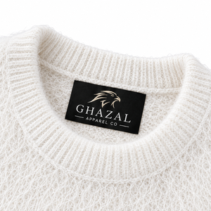 Suéter de punto grueso y afelpado para mujer, cuello redondo, manga larga, jersey suave con textura, ropa casual de otoño para la calle, venta al por mayor - Product Image 3