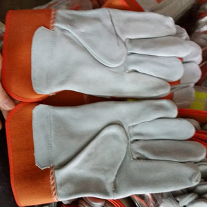 ถุงมือทำงาน เกรด AB หนังวัวแท้ สะท้อนแสงแบบ Hi-viz บุซับในตามสั่ง ถุงมือนิรภัย OEM ยังไม่มีรีวิว - Product Image 5