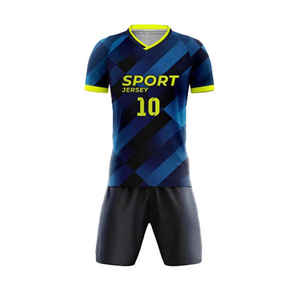 Conjunto de Uniforme de Fútbol al por Mayor, Transpirable, Ligero, de Manga Corta, Tela Suave, Diseño Personalizado - Product Image 5