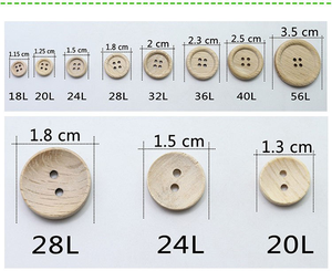 Botones de Madera Personalizables de 2 y 4 Agujeros para Ropa, Bolsos y Zapatos, con Logotipo o Patrón Grabado Personalizado - Product Image 6