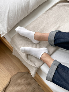 Nabiya <b>Men</b> <b>Sport</b> Terry No Show <b>Socks</b> with Extra Cushion Combed Cotton Durable & Breathable Made in Korea Autumn - Product Image 5