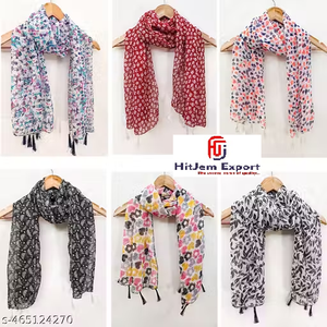 Bufanda Larga Premium de Tela Suave, Pañuelo para la Cabeza con Impresión Personalizada, Etiqueta Blanca, MOQ Bajo, Fabricante Textil OEM ODM - Product Image 1