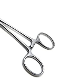 <b>Sponge</b> Holding Forceps Professional Surgical Instrument Stainless Steel Reusable Design with <b>Long</b> <b>Handle</b> Curved Serrated Jaws - Product Image 6