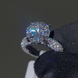 Modern Rose Gold Plated Moissanite Lab Grown Diamond <b>Cross</b> <b>Ring</b> Elegant Bridal Fashion Jewelry - Product Image 4
