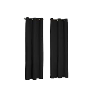 Exportation de rideaux de fenêtre sur mesure de couleur unie en pur coton de conception personnalisée de qualité à bas prix - Product Image 3