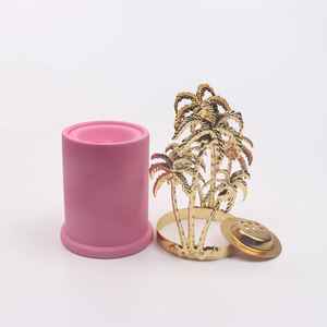 Juego de quemador de incienso árabe de lujo, Mabkhara dorada, quemador de incienso Oud, decoración islámica para el hogar, juego de regalo para Ramadán - Product Image 6