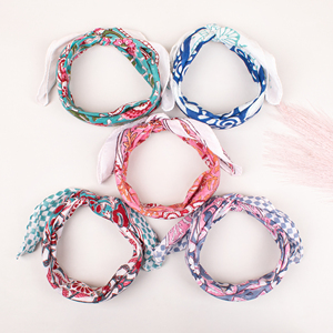 Handmade Bulk Price 100% Cotton Hand Block Print <b>Square</b> <b>Scarf</b> 21" Custom Multicolor Printed Bandanas Eco Friendly Wraps Fashion - Product Image 5